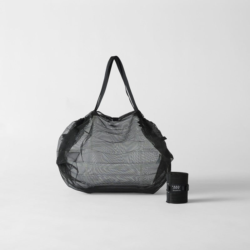 BLACK MESH SHUPATTO COMPACT BAG | L - OTHERLETTERS