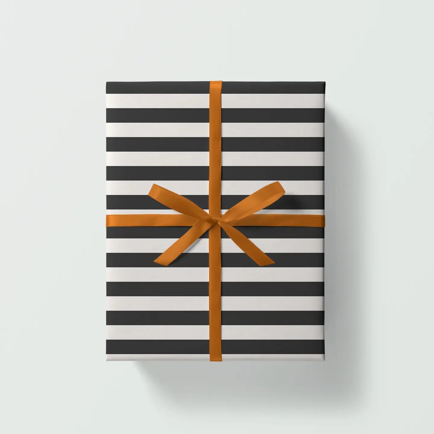 BLACK STRIPE GIFT WRAP | 3 SHEETS ROLLED - OTHERLETTERS