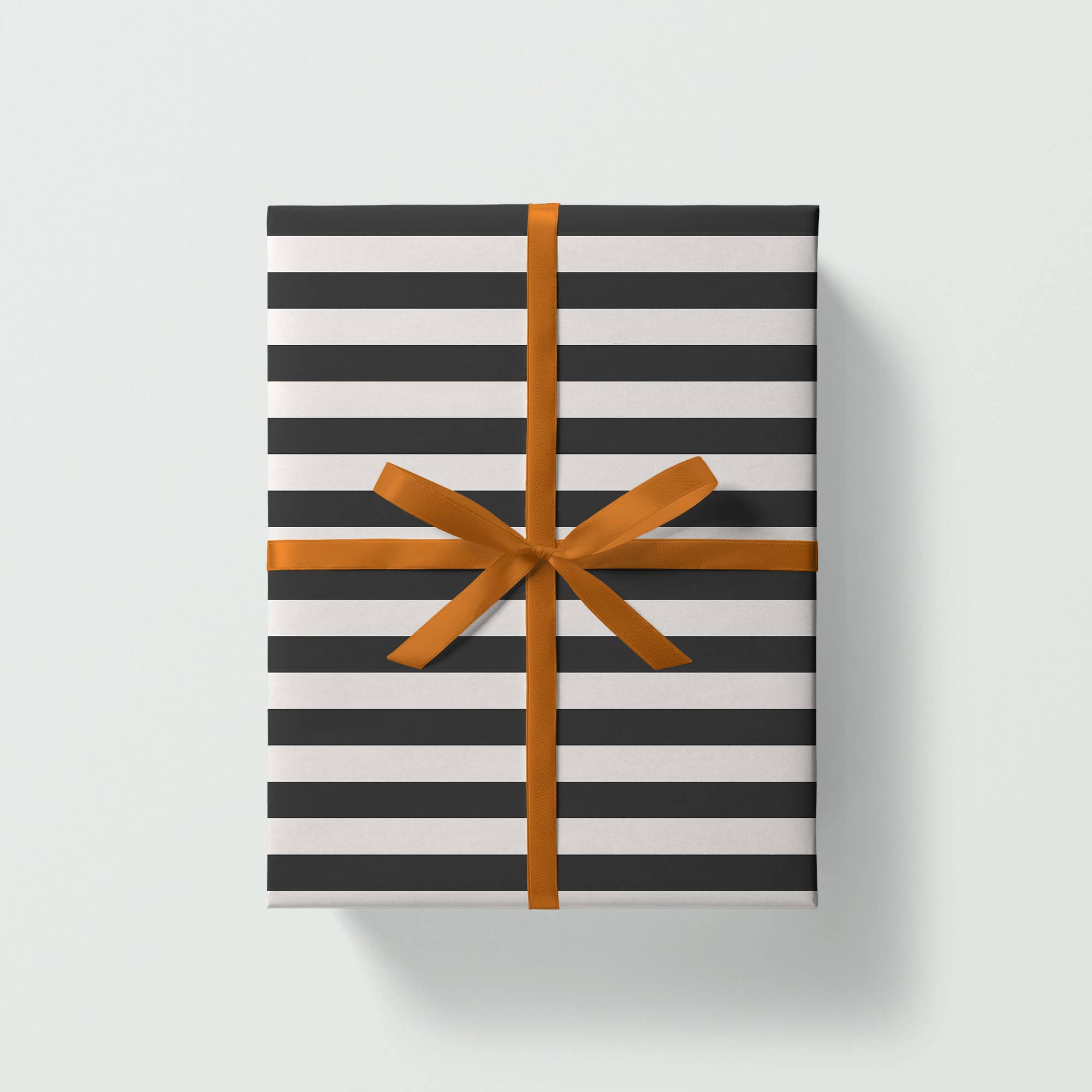 BLACK STRIPE GIFT WRAP | 3 SHEETS ROLLED - OTHERLETTERS