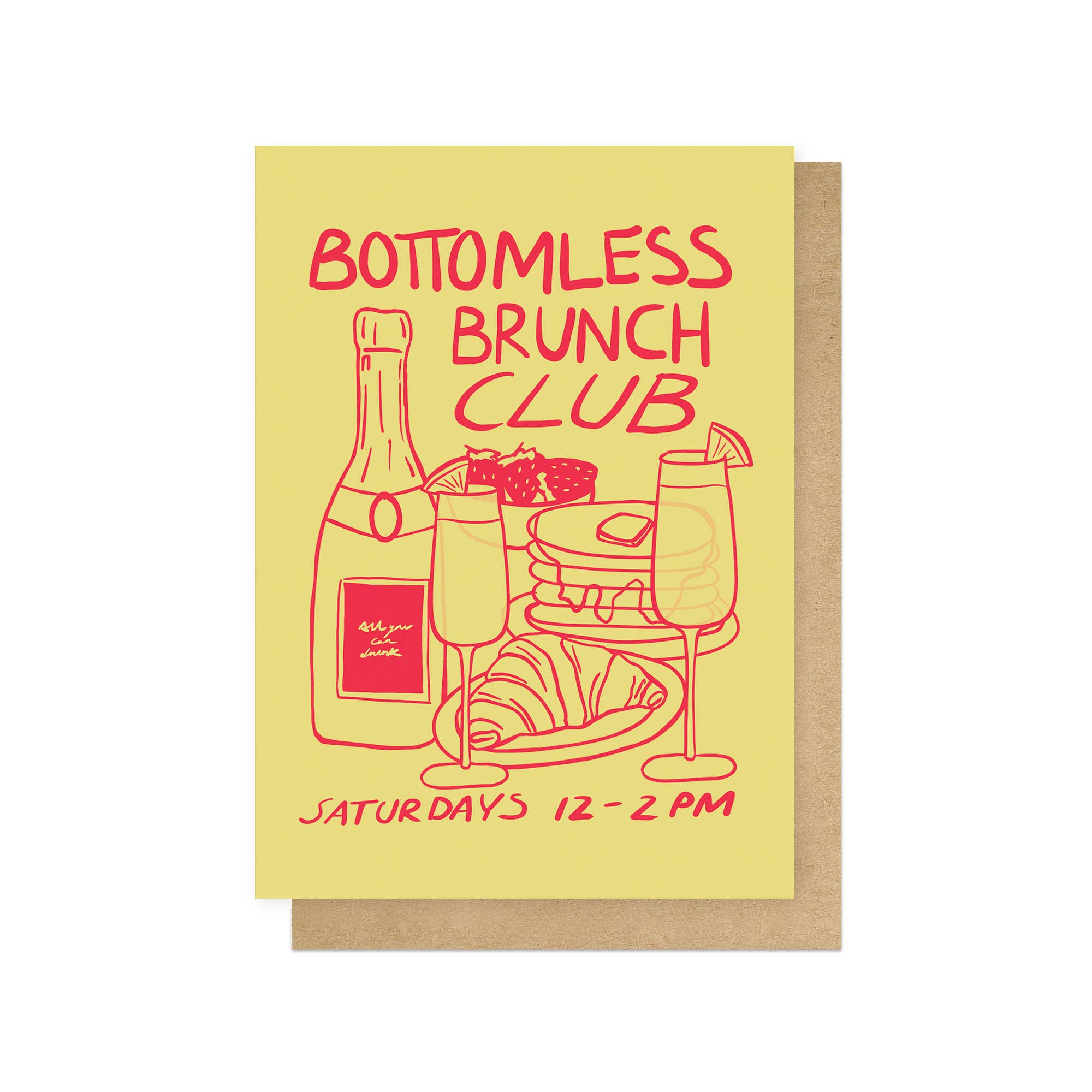 BOTTOMLESS BRUNCH CLUB | CARD BY EAST END PRINTS - OTHERLETTERS