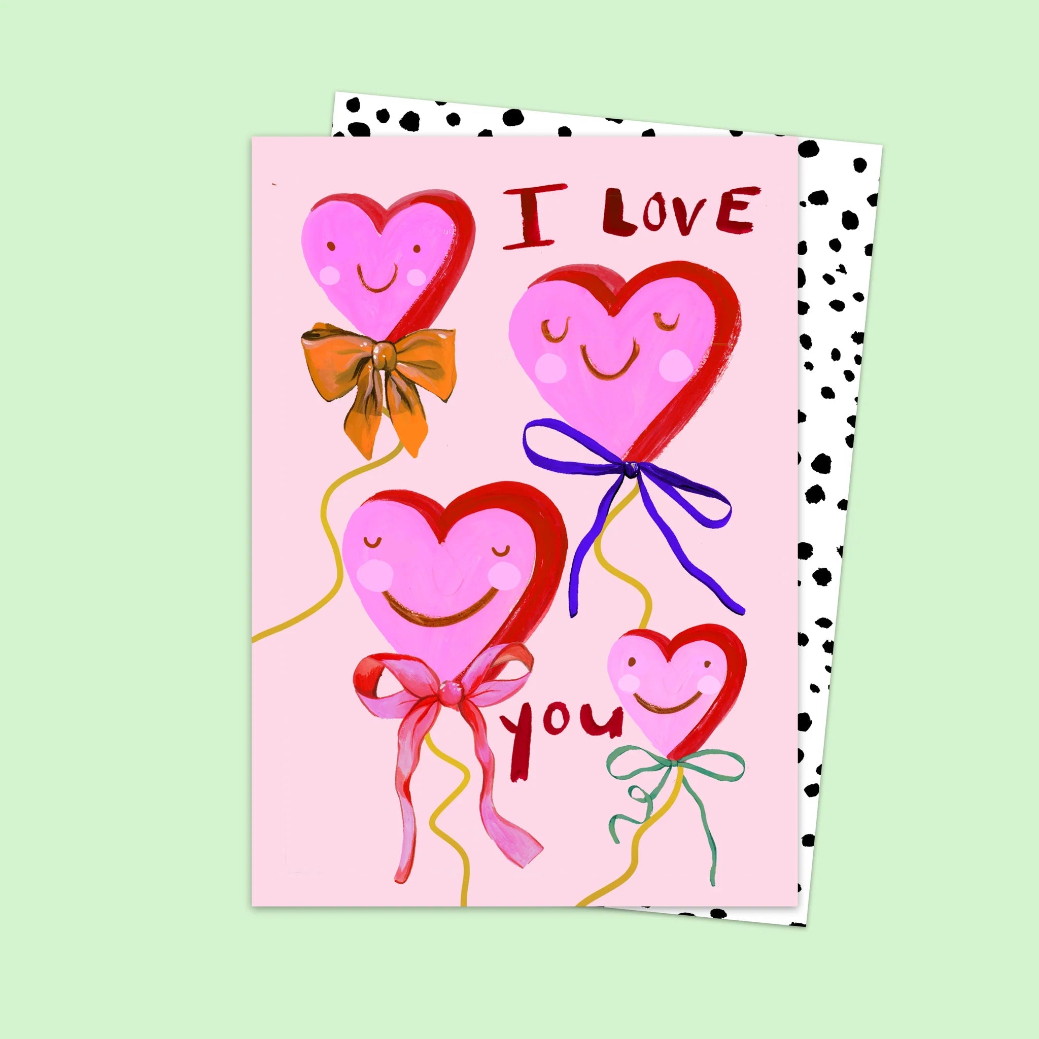 BOW HEART LOVE YOU | CARD BY ELEANOR BOWMER - OTHERLETTERS