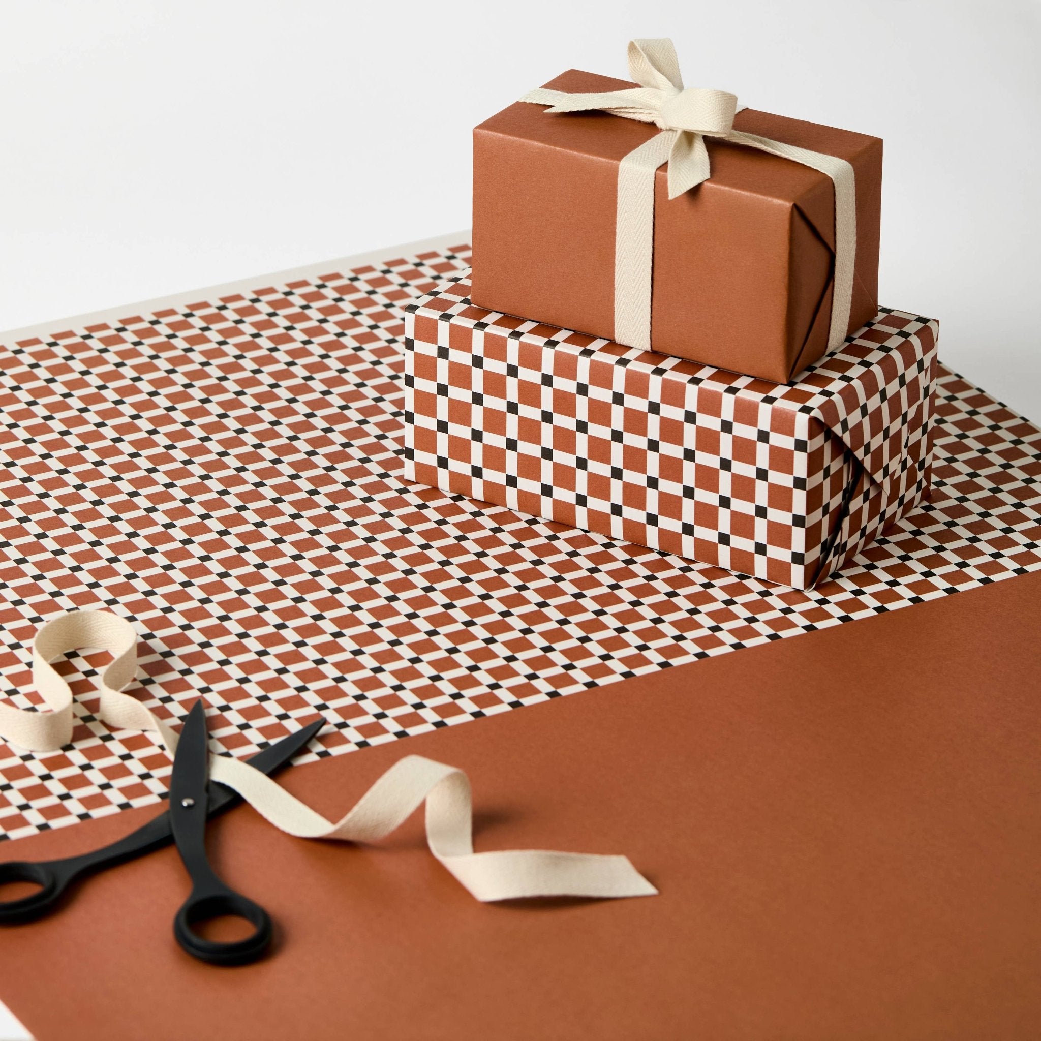 BRUGGE TILE GIFT WRAP PAPER | 3 SHEETS ROLLED - OTHERLETTERS