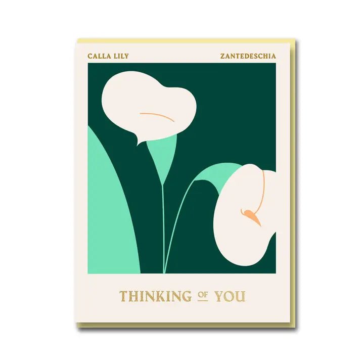 CALLA LILY THINKING OF YOU | CARD BY 1973 - OTHERLETTERS