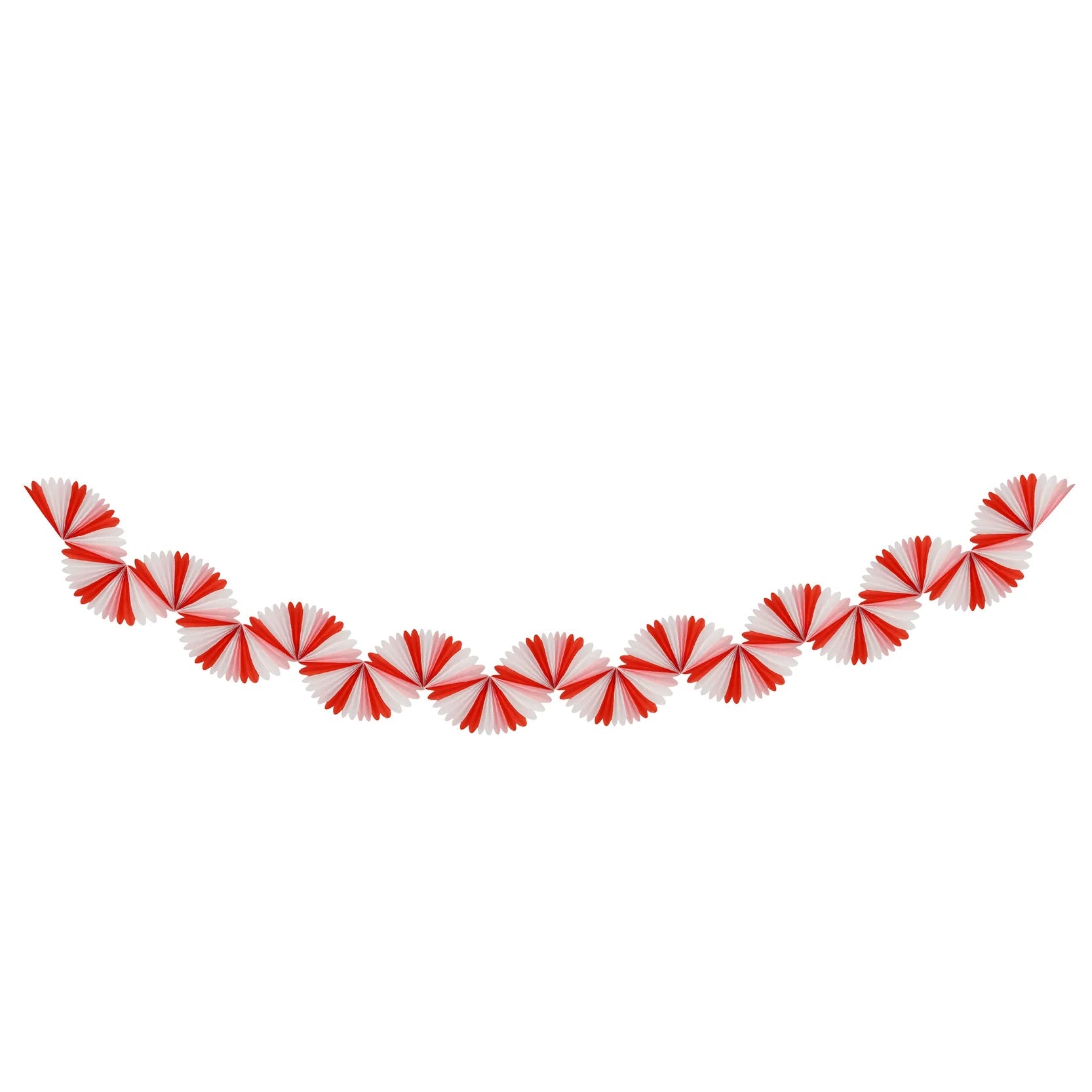 CANDY CANE STRIPE HONEYCOMB GARLAND - OTHERLETTERS