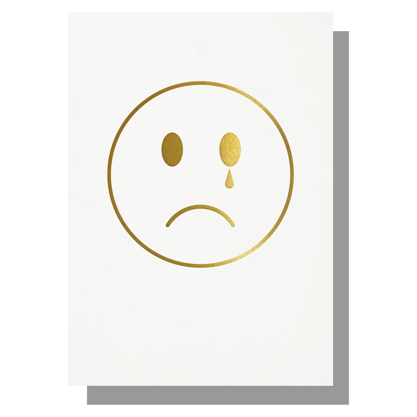 SAD FACE |CARD BY LUCKY INK