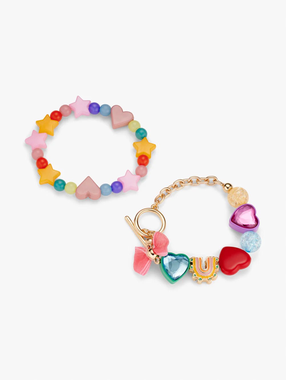 CHARM BEADED BRACELET SET - OTHERLETTERS