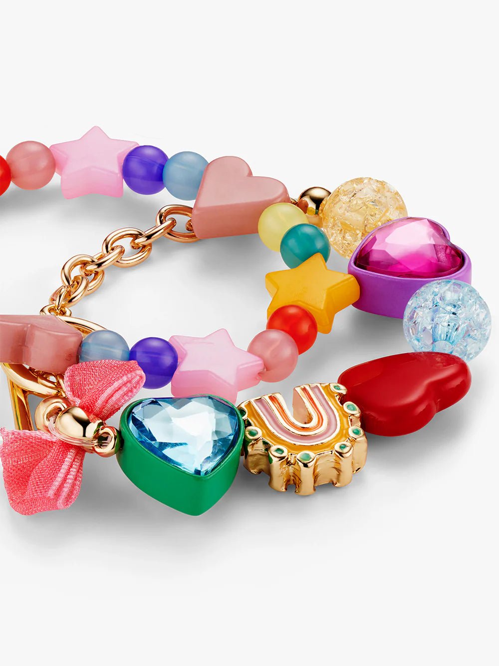 CHARM BEADED BRACELET SET - OTHERLETTERS