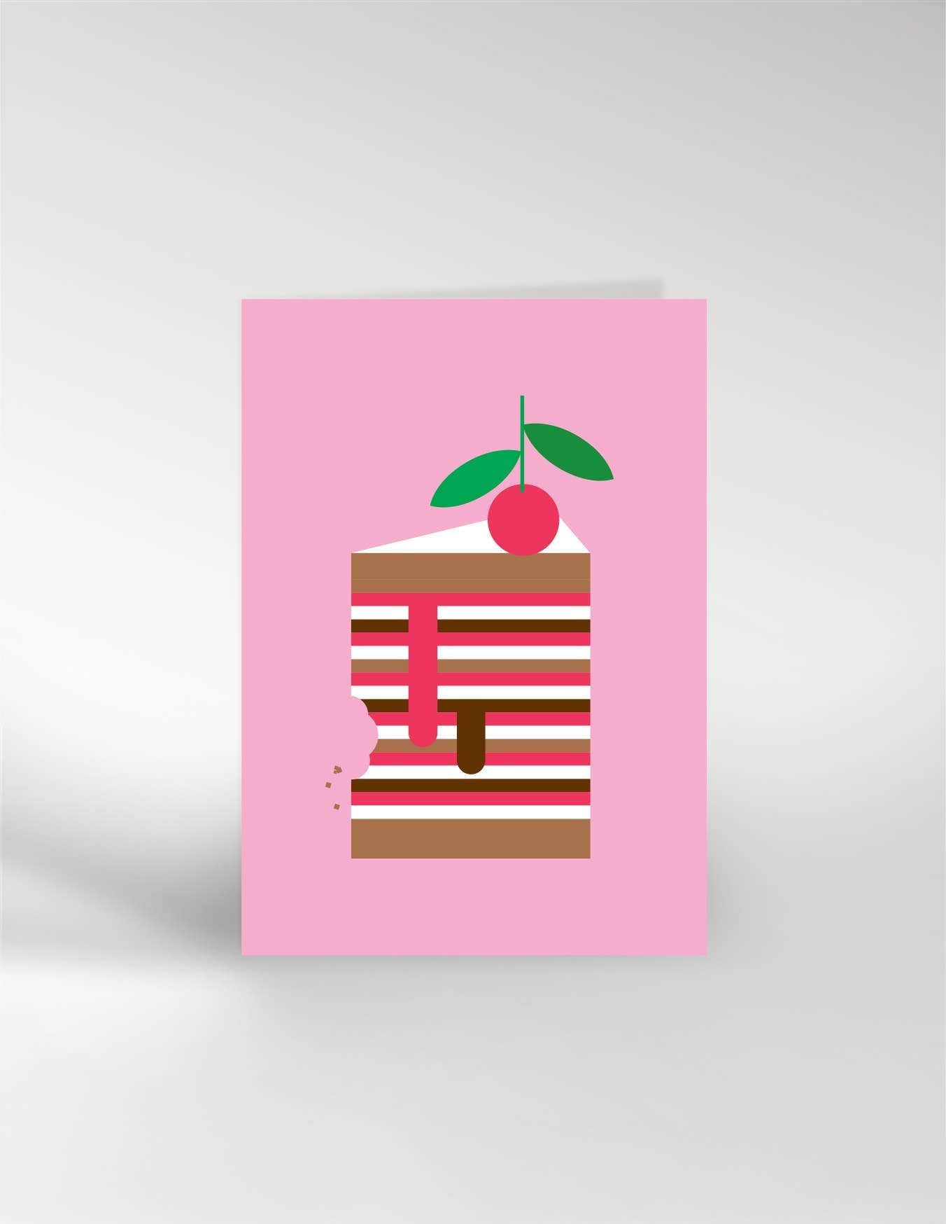 CHERRY CAKE BIRTHDAY | CARD BY DICKY BIRD - OTHERLETTERS