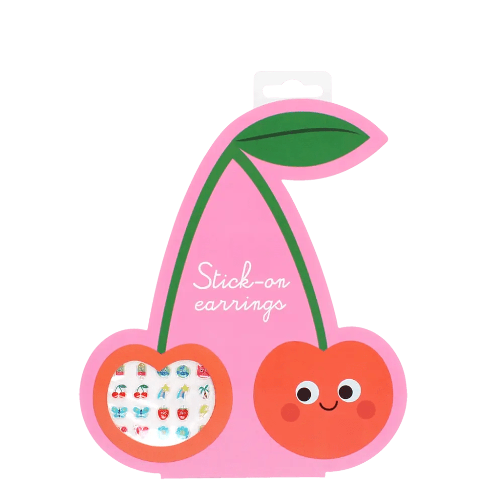 CHERRY STICK ON EARRINGS - OTHERLETTERS