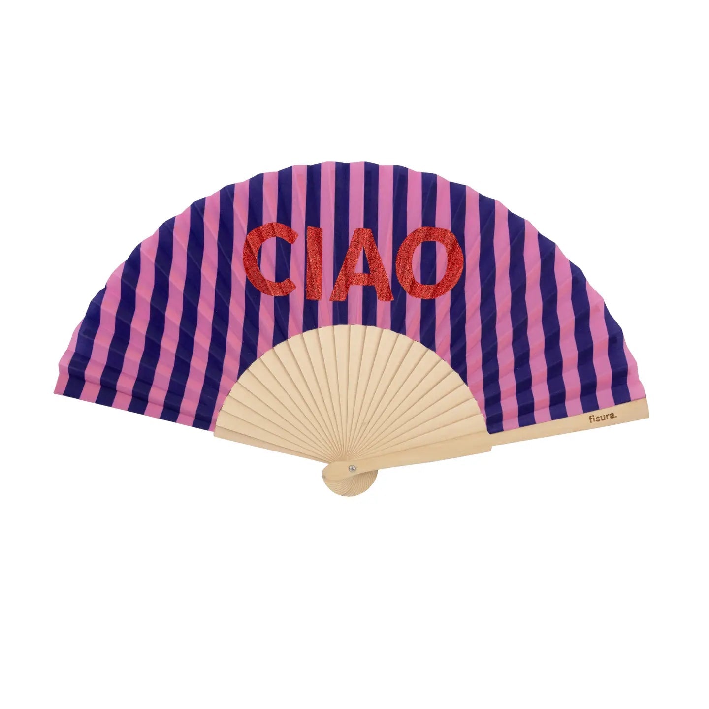 CIAO STRIPE HAND FAN - OTHERLETTERS
