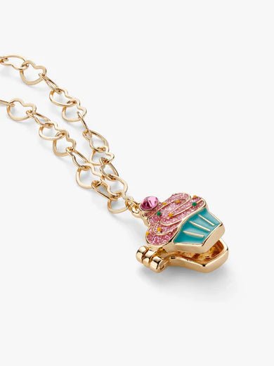 CUPCAKE SPARKLE LOCKET NECKLACE - OTHERLETTERS