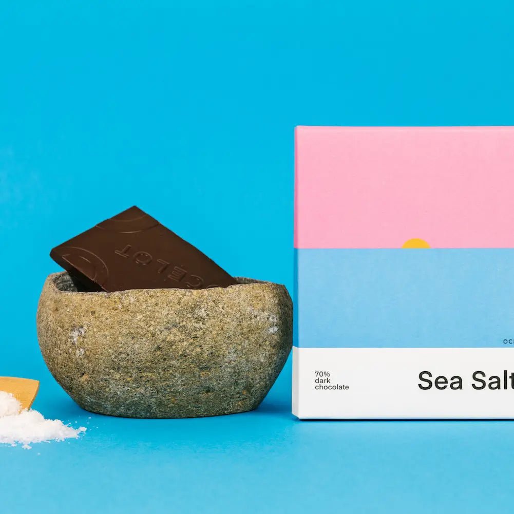 SEA SALT - ORGANIC 70% DARK CHOCOLATE BAR, 70G - OTHERLETTERS