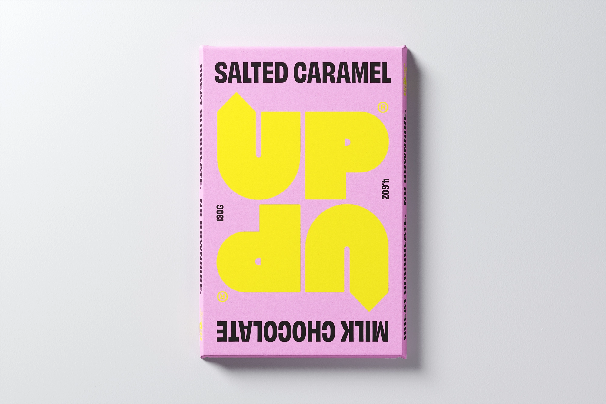 SALTED CARAMEL MILK CHOCOLATE BAR BY UP UP 130g