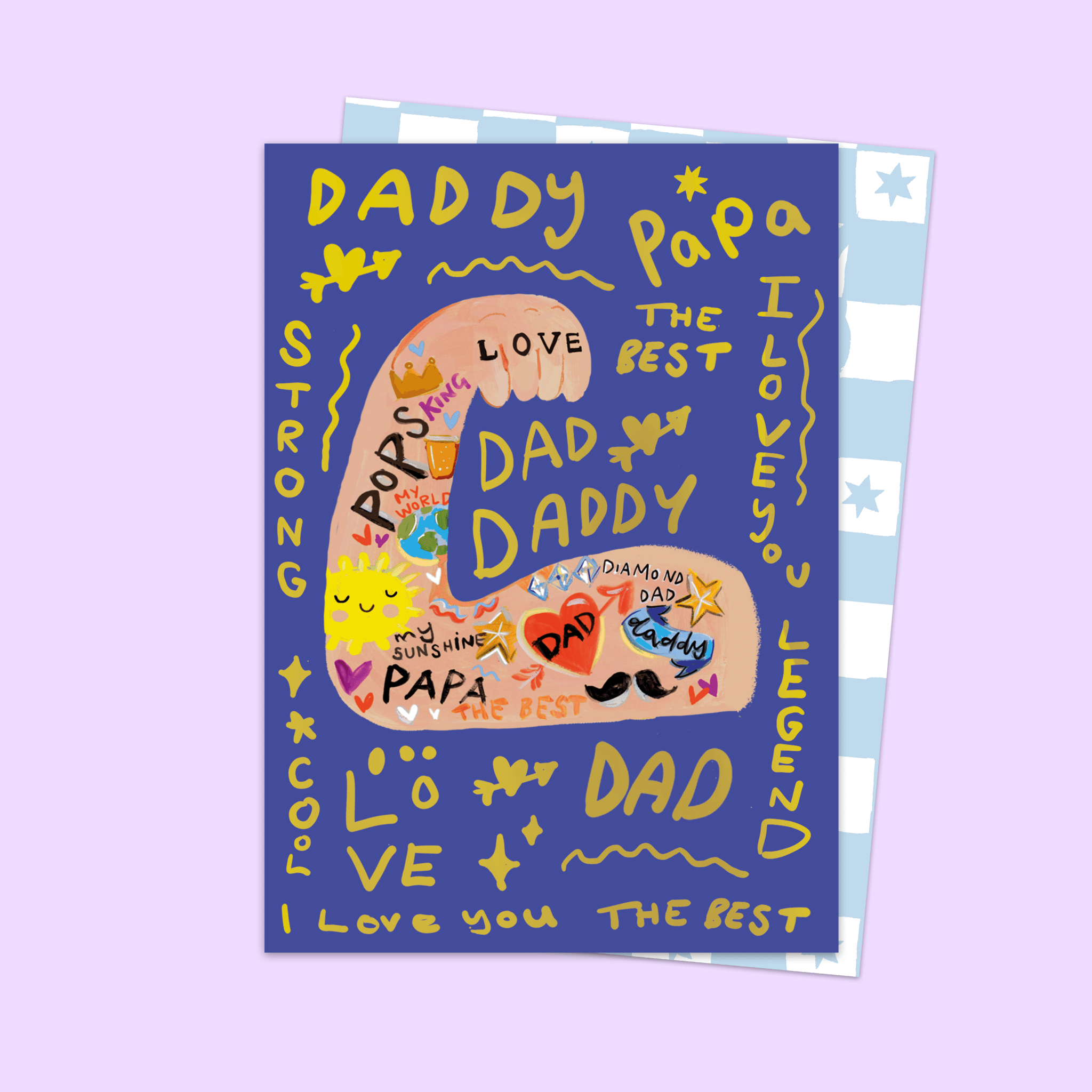 DAD STRONG TATTOO ARM | CARD BY ELEANOR BOWMER - OTHERLETTERS