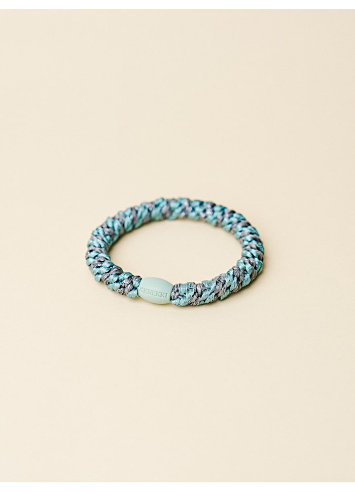 KKNEKKI HAIRBAND | TEAL STEEL GREY GLITTER STRIPE