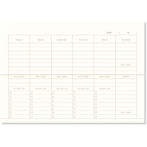 DESK PLANNER | LINEN - OTHERLETTERS