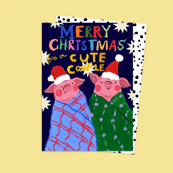 MERRY CHRISTMAS CUTE COUPLE | CARD BY ELANOR BOWMER - OTHERLETTERS