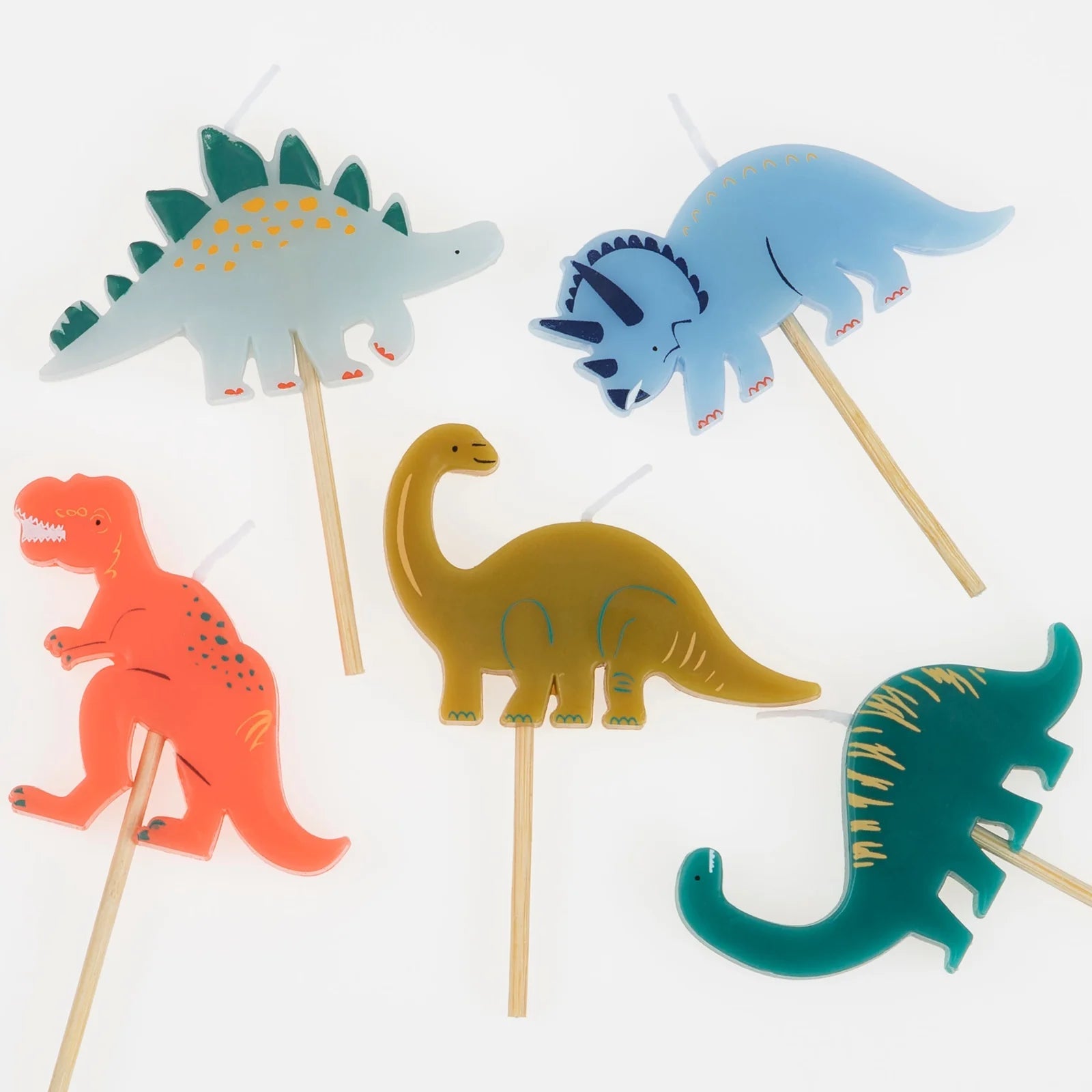 DINOSAUR SHAPED CAKE CANDLES - OTHERLETTERS