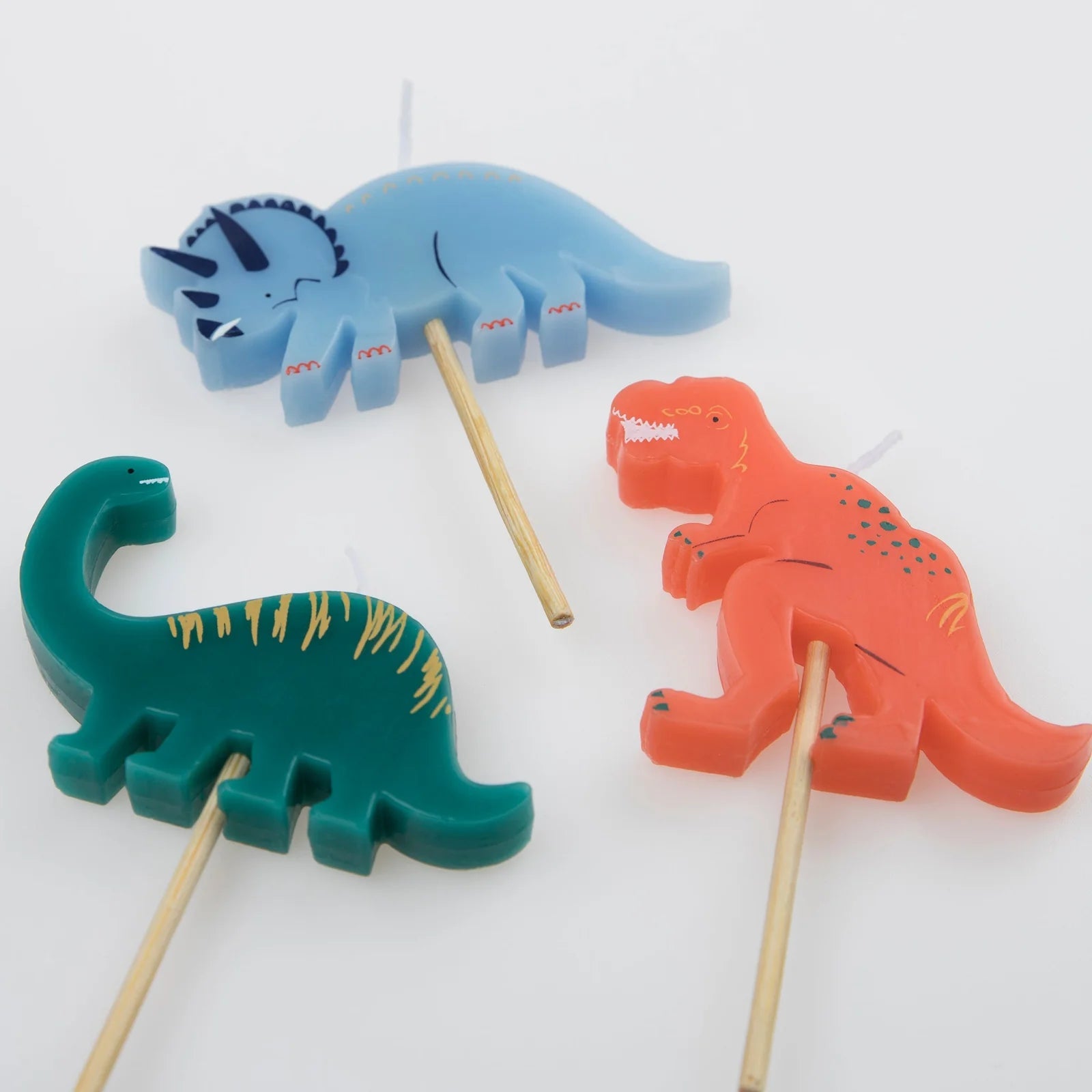 DINOSAUR SHAPED CAKE CANDLES - OTHERLETTERS