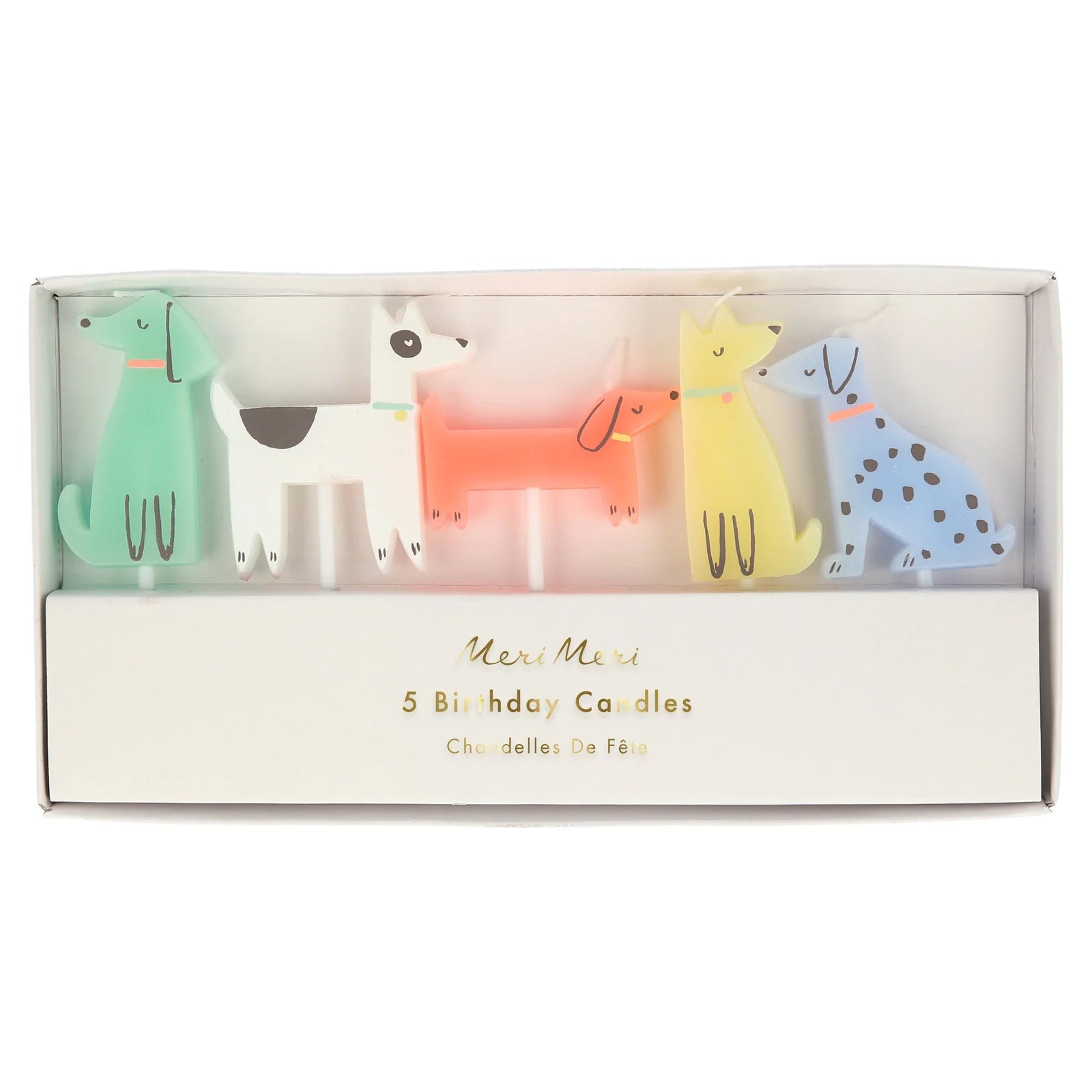 DOG SHAPED CAKE CANDLES - OTHERLETTERS