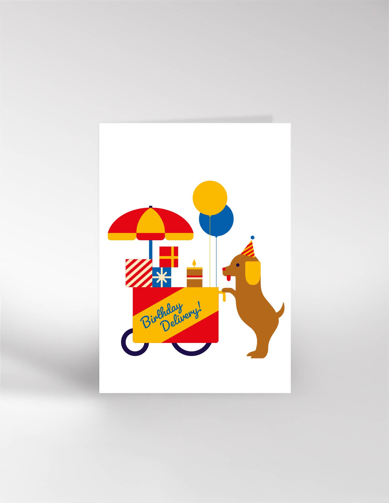 DOG WAGON BIRTHDAY | CARD BY DICKY BIRD - OTHERLETTERS
