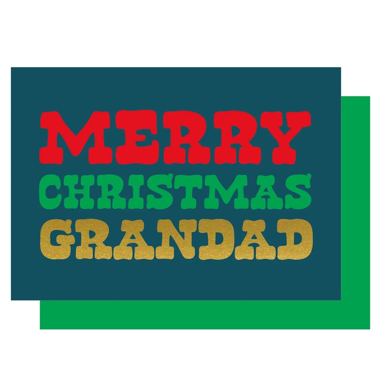 MERRY CHRISTMAS GRANDAD | CARD BY LUCKY INK - OTHERLETTERS