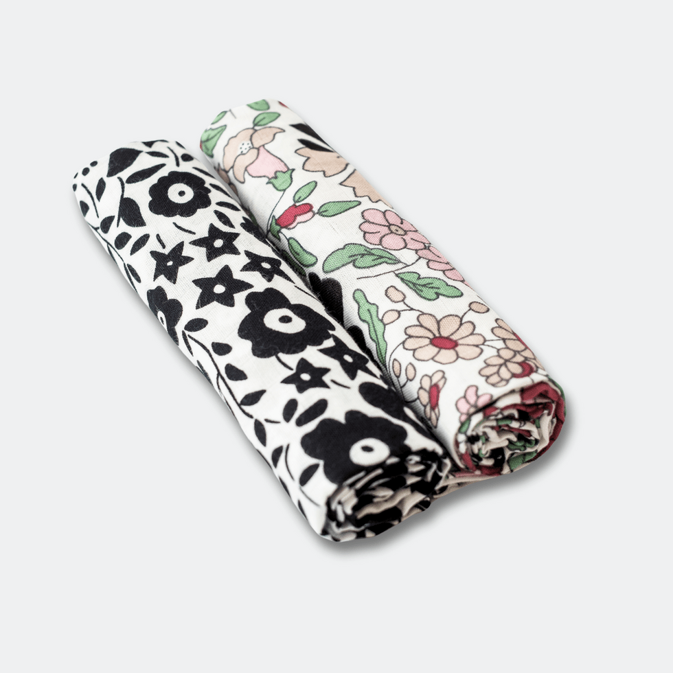 ETTA LOVES X LIBERTY SENSORY MUSLIN 2 PACK NEWBORN - 4 MONTHS - OTHERLETTERS