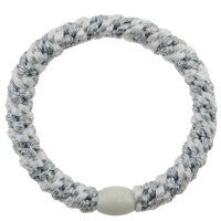 KKNEKKI HAIRBAND | WHITE/SILVER GLITTER STRIPE - OTHERLETTERS