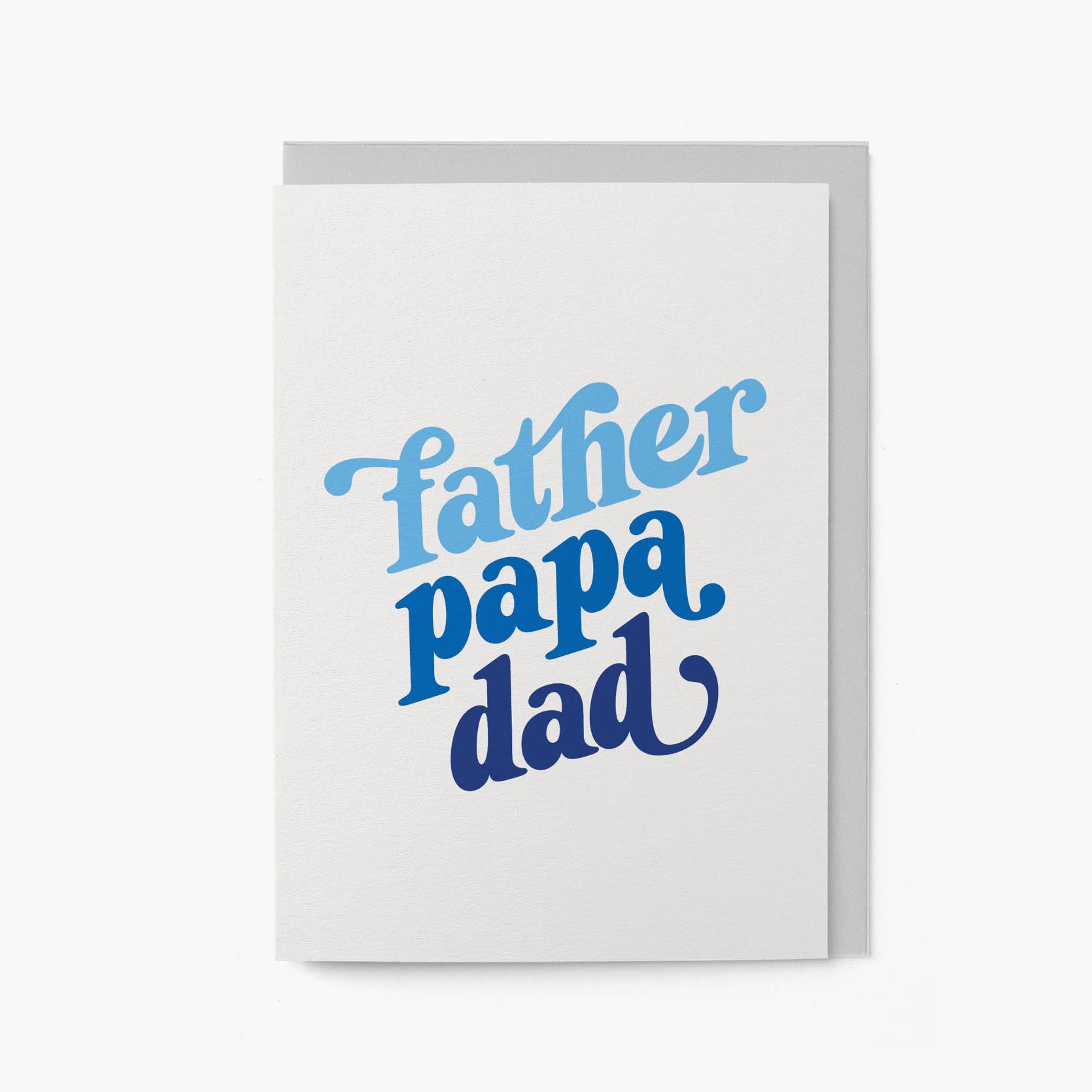 FATHER, PAPA, DAD | CARD BY GRAPHIC FACTORY - OTHERLETTERS