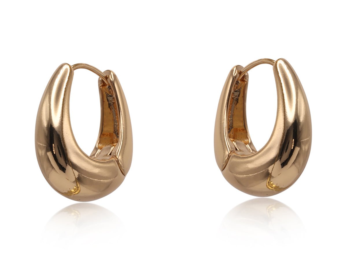 FIDELIA ORGANIC SHAPE EARRINGS | GOLD - OTHERLETTERS