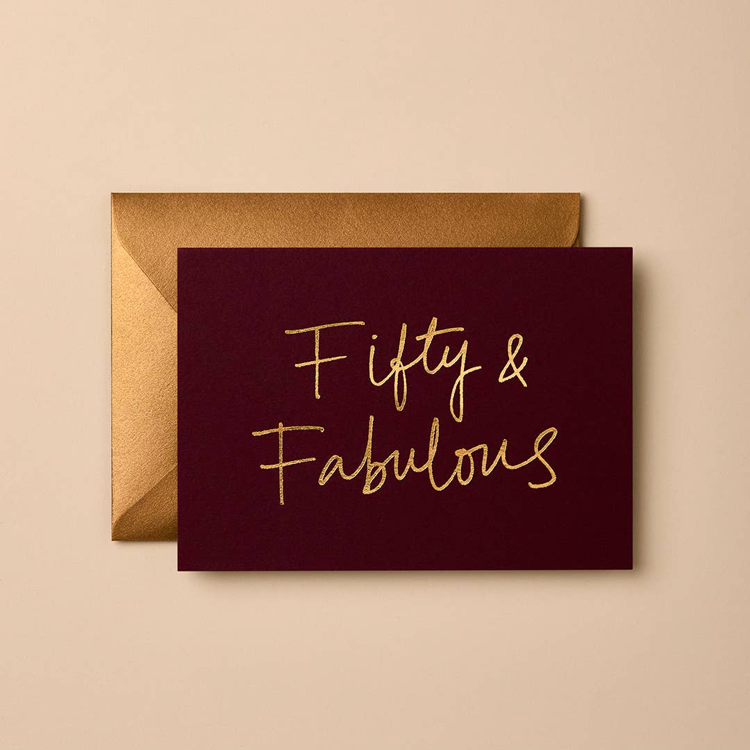 FIFTY & FABULOUS (RUBY) | CARD BY GABRIELLE & CELINE - OTHERLETTERS