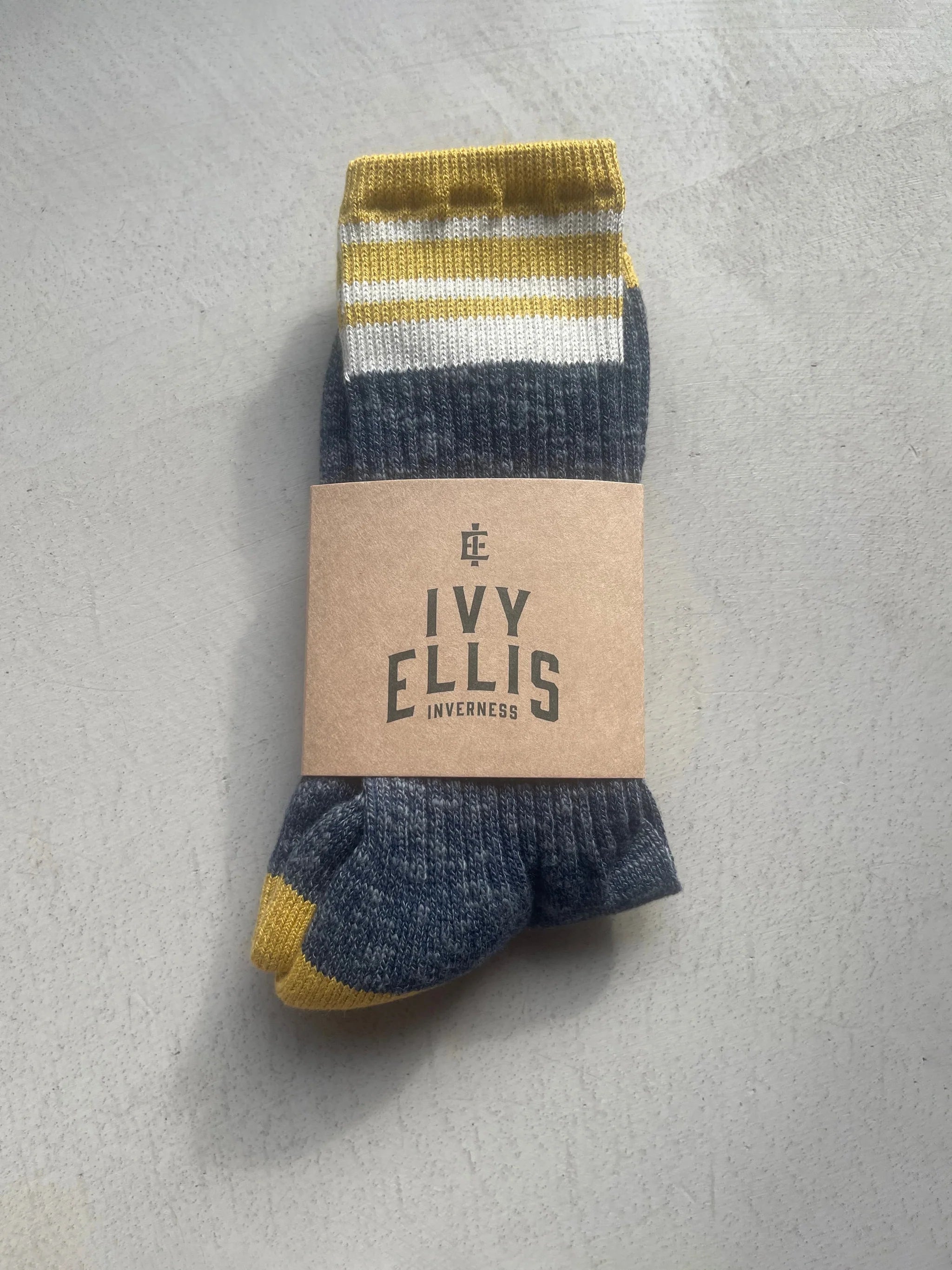 THE FIREMOOR MENS SLUB CREW LENGHT SOCKS BY IVY ELLIS - OTHERLETTERS