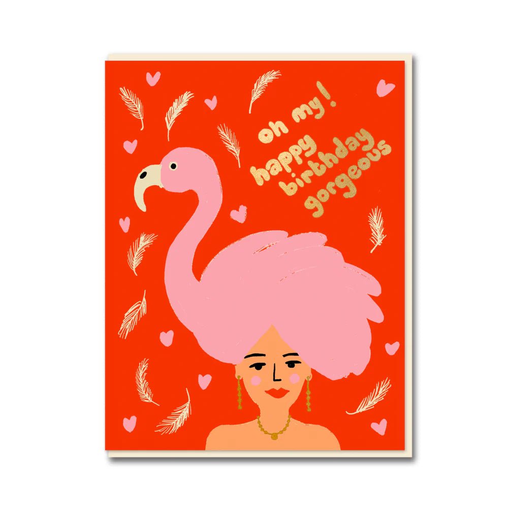 FLAMINGO GIRL | CARD BY 1973 - OTHERLETTERS