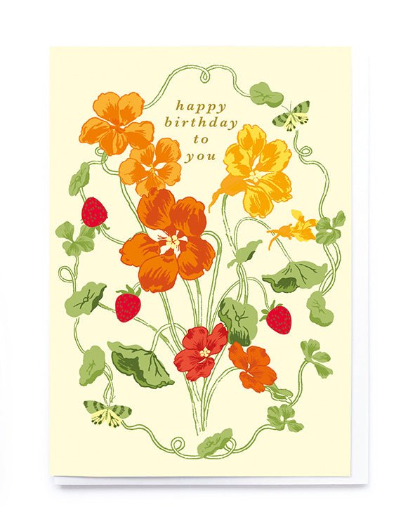 FLORAL AND STRAWBERRIES BIRTHDAY | CARD BY NOI - OTHERLETTERS