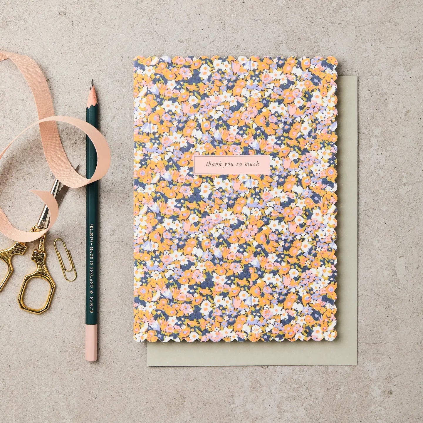 FLORAL THANK YOU SO MUCH | CARD BY KATIE LEAMON - OTHERLETTERS