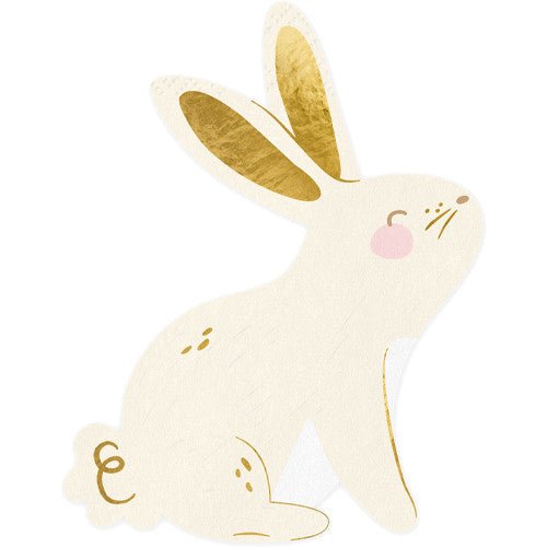 GOLD EAR BUNNY NAPKINS - OTHERLETTERS