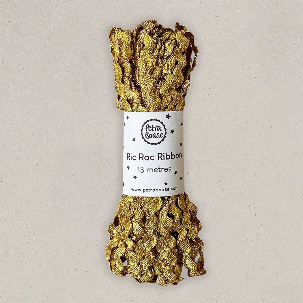 GOLD METALLIC RIC RAC RIBBON 13m | BY PETRA BOASE - OTHERLETTERS