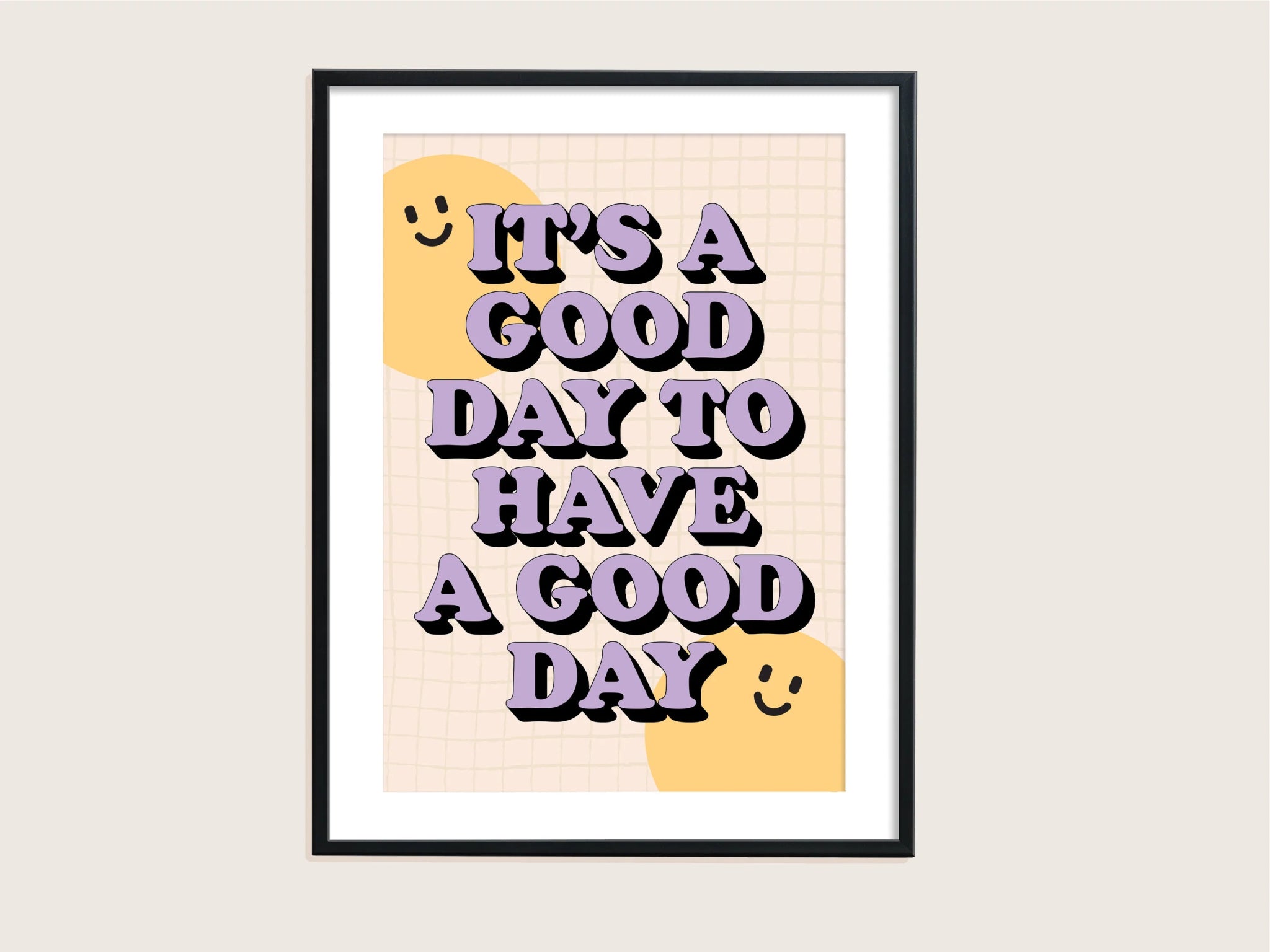 GOOD DAY (LILAC) A4 | PRINT BY PROPER GOOD - OTHERLETTERS