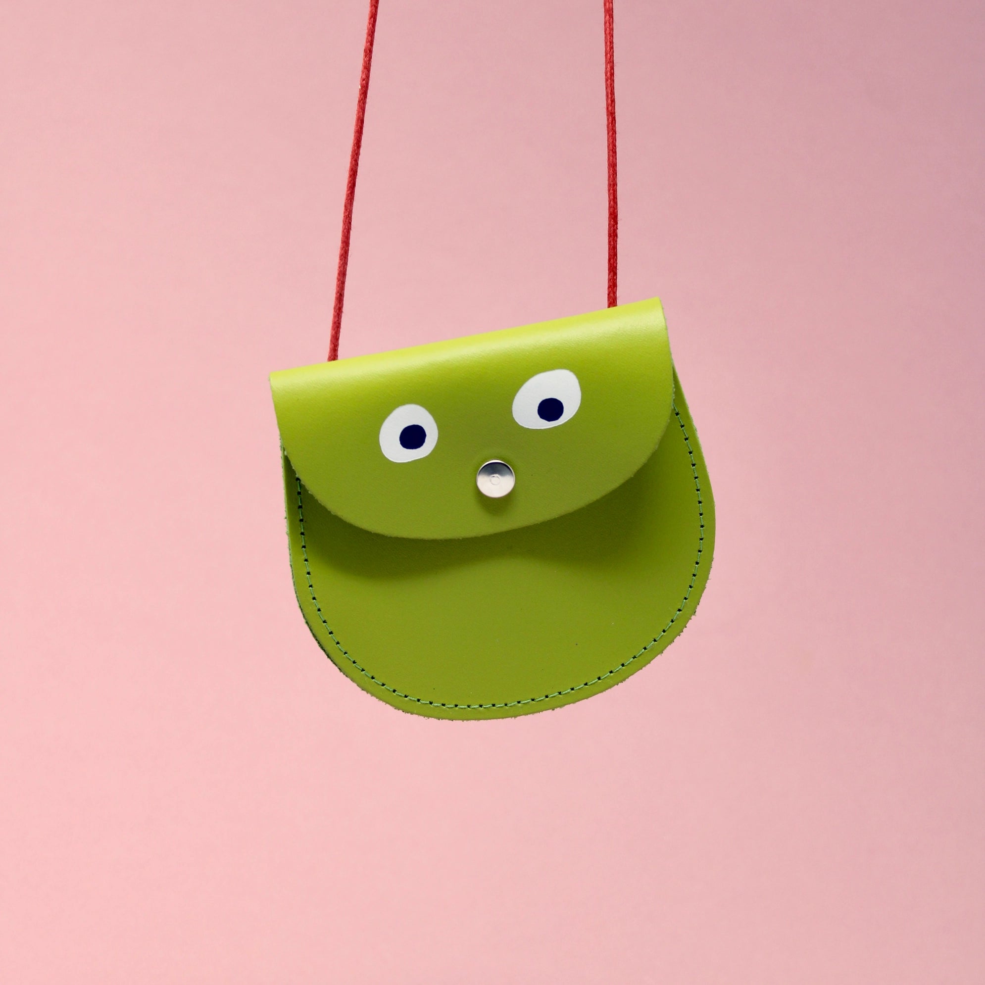 GOOGLY EYE POCKET MONEY BAG | APPLE - OTHERLETTERS