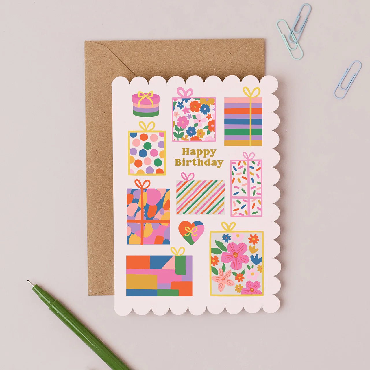 GORGEOUS GIFTS HAPPY BIRTHDAY | CARD BY MIFKINS - OTHERLETTERS