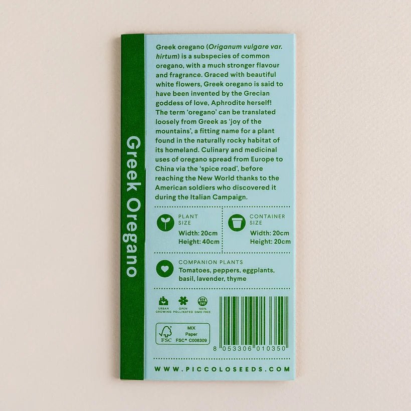 GREEK OREGANO SEEDS - OTHERLETTERS