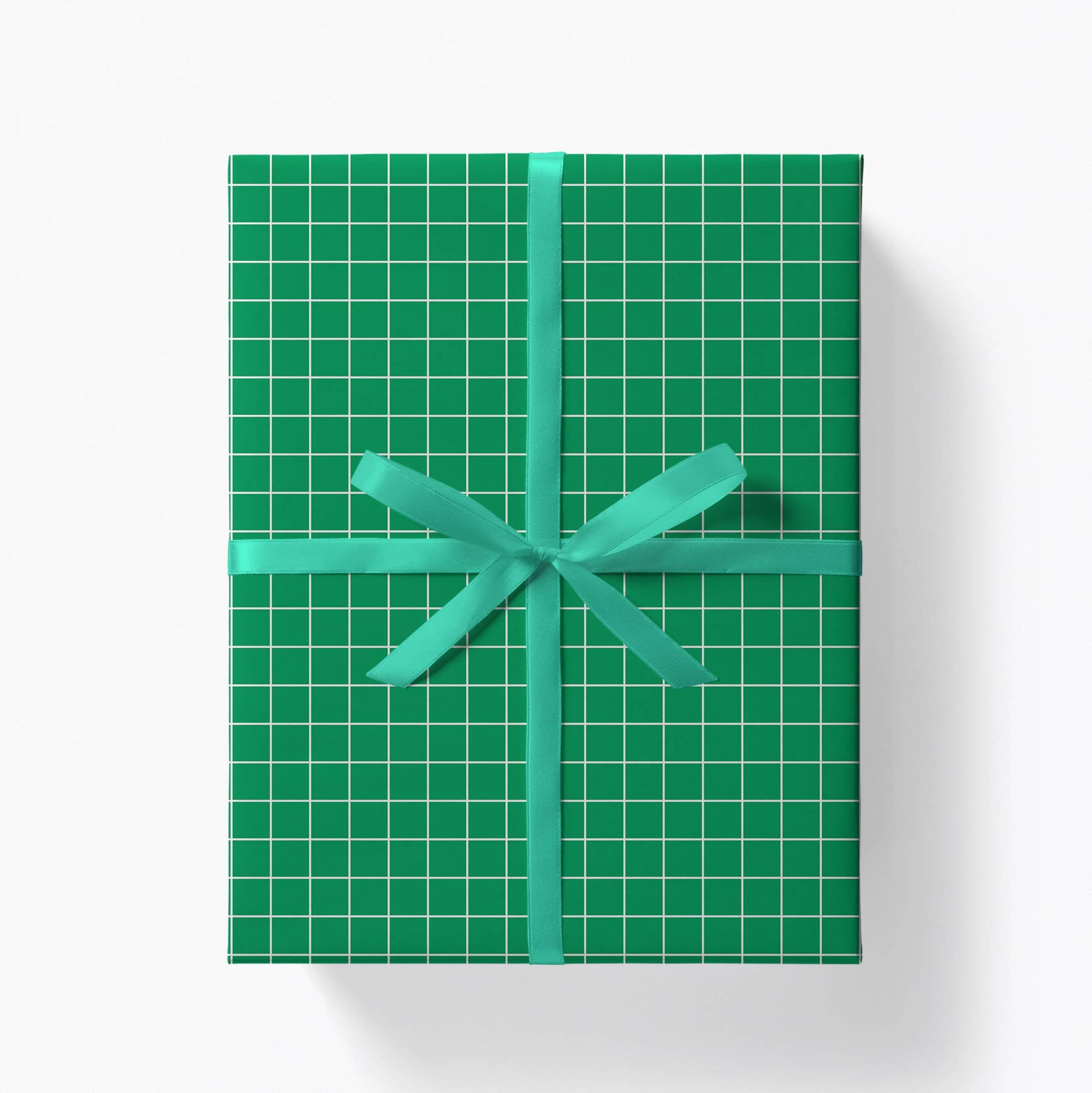 GREEN GRAPH PAPER GIFT WRAP | 3 SHEETS ROLLED - OTHERLETTERS