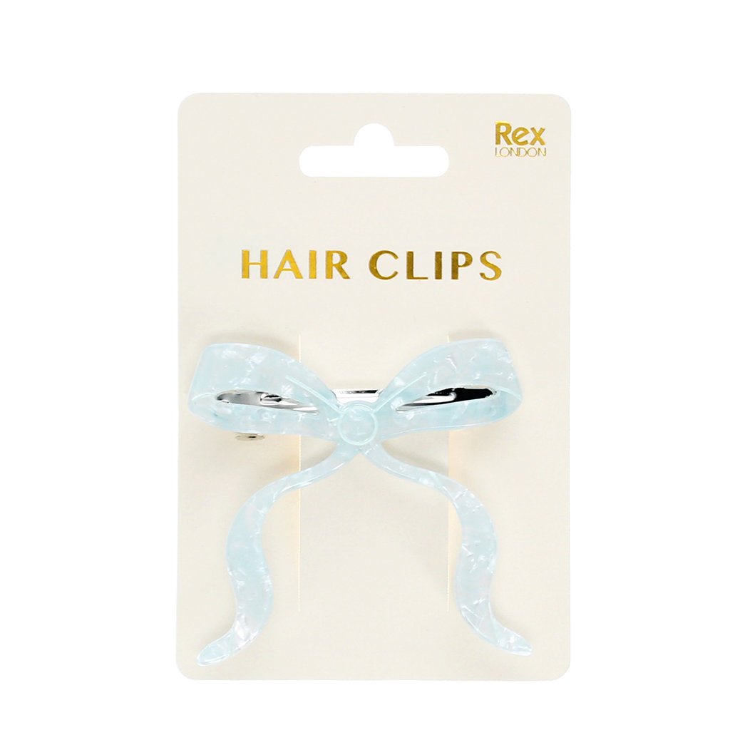 HAIR CLIP | BLUE BOW - OTHERLETTERS