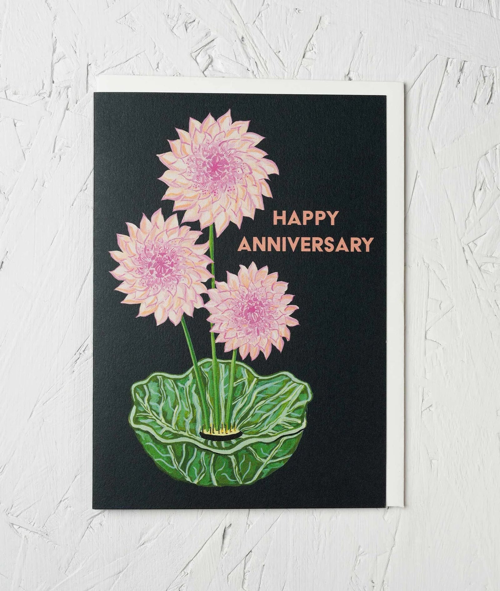 HAPPY ANNIVERSARY DAHLIA | CARD BY STENGUN DRAWINGS - OTHERLETTERS