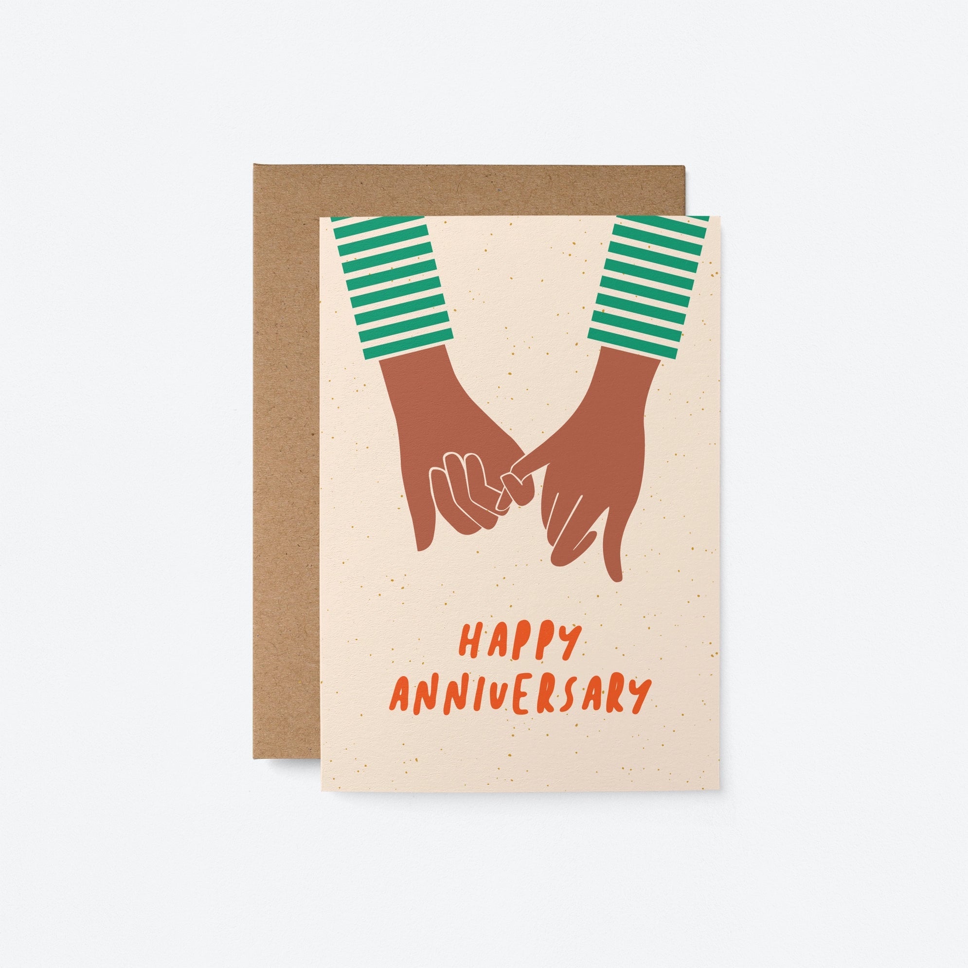 HAPPY ANNIVERSARY (GREEN) | CARD BY GRAPHIC FACTORY - OTHERLETTERS