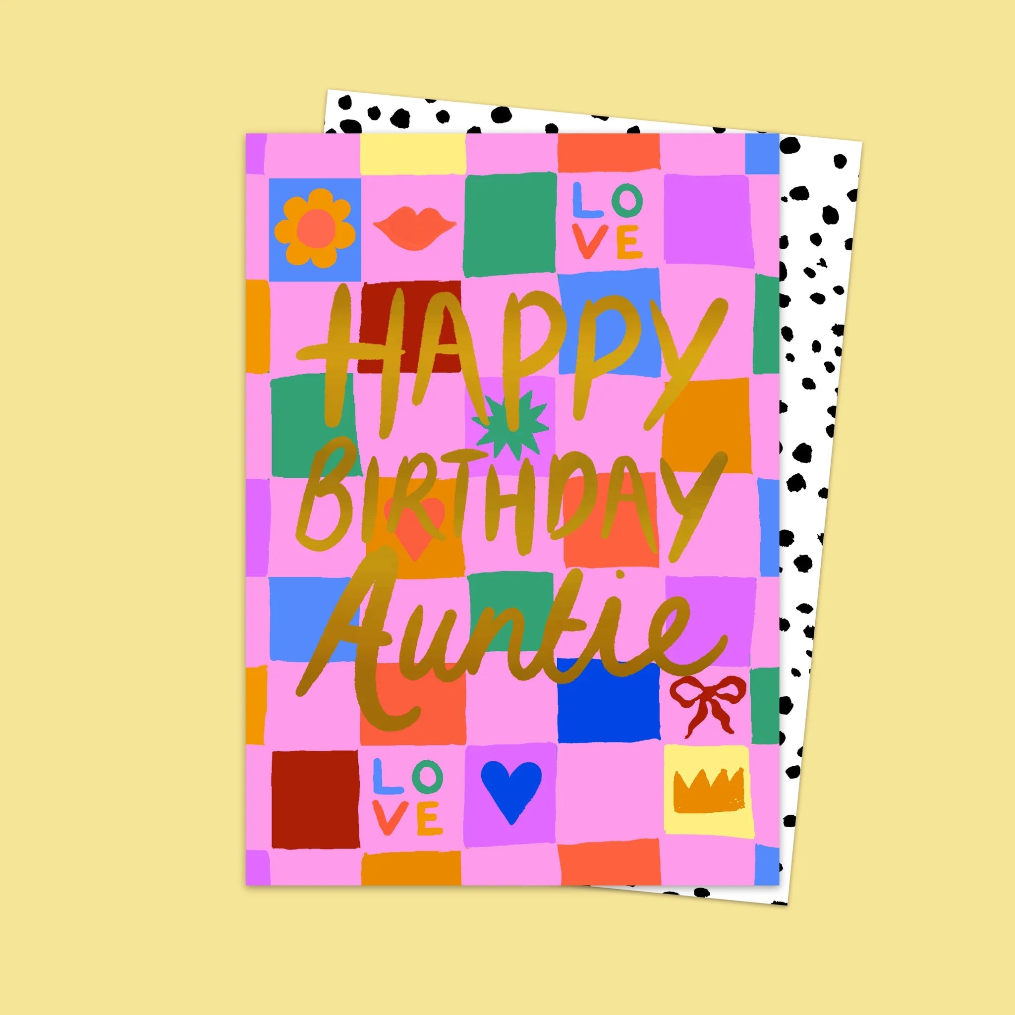 HAPPY BIRTHDAY AUNTIE | CARD BY ELEANOR BOWMER - OTHERLETTERS