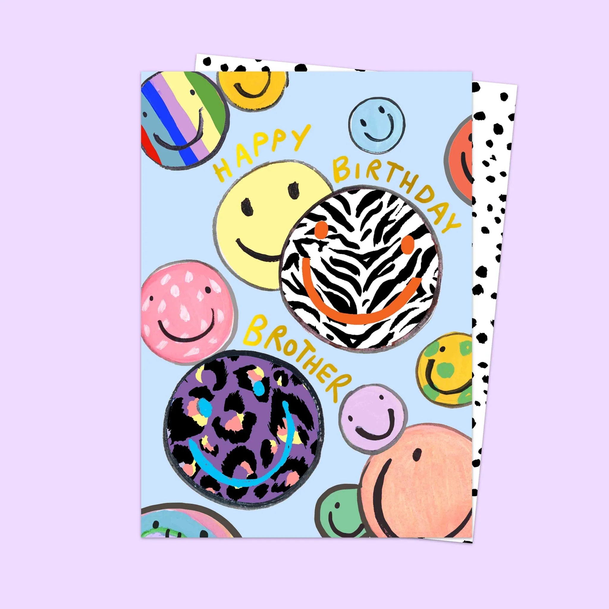 HAPPY BIRTHDAY BROTHER SMILEY | CARD BY ELEANOR BOWMER - OTHERLETTERS
