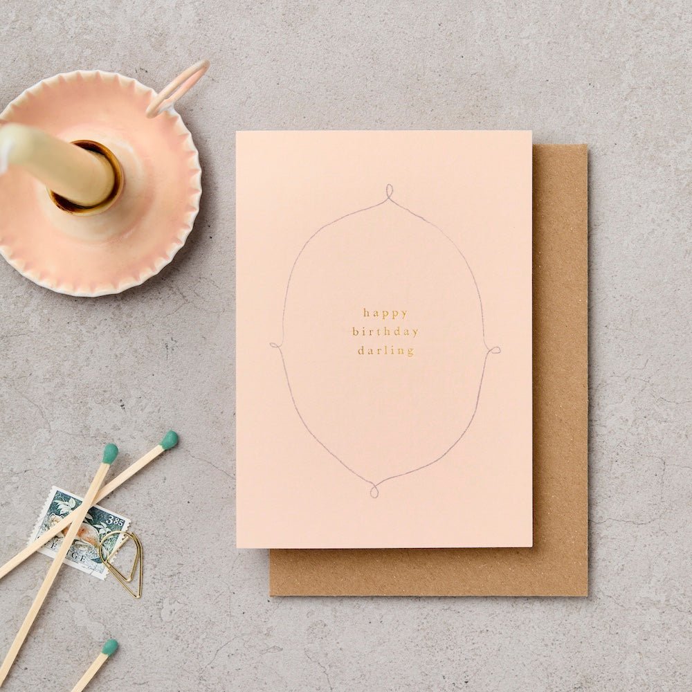 HAPPY BIRTHDAY DARLING | CARD BY KATIE LEAMON - OTHERLETTERS