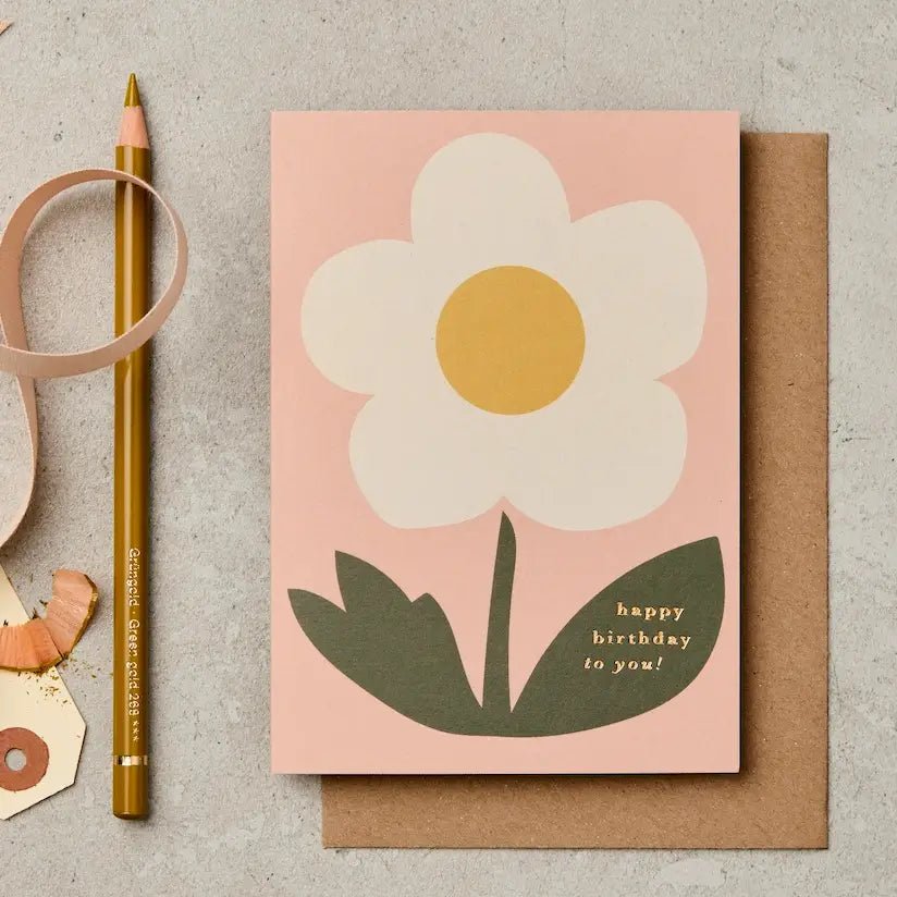 HAPPY BIRTHDAY FLOWER | CARD BY KATIE LEAMON - OTHERLETTERS