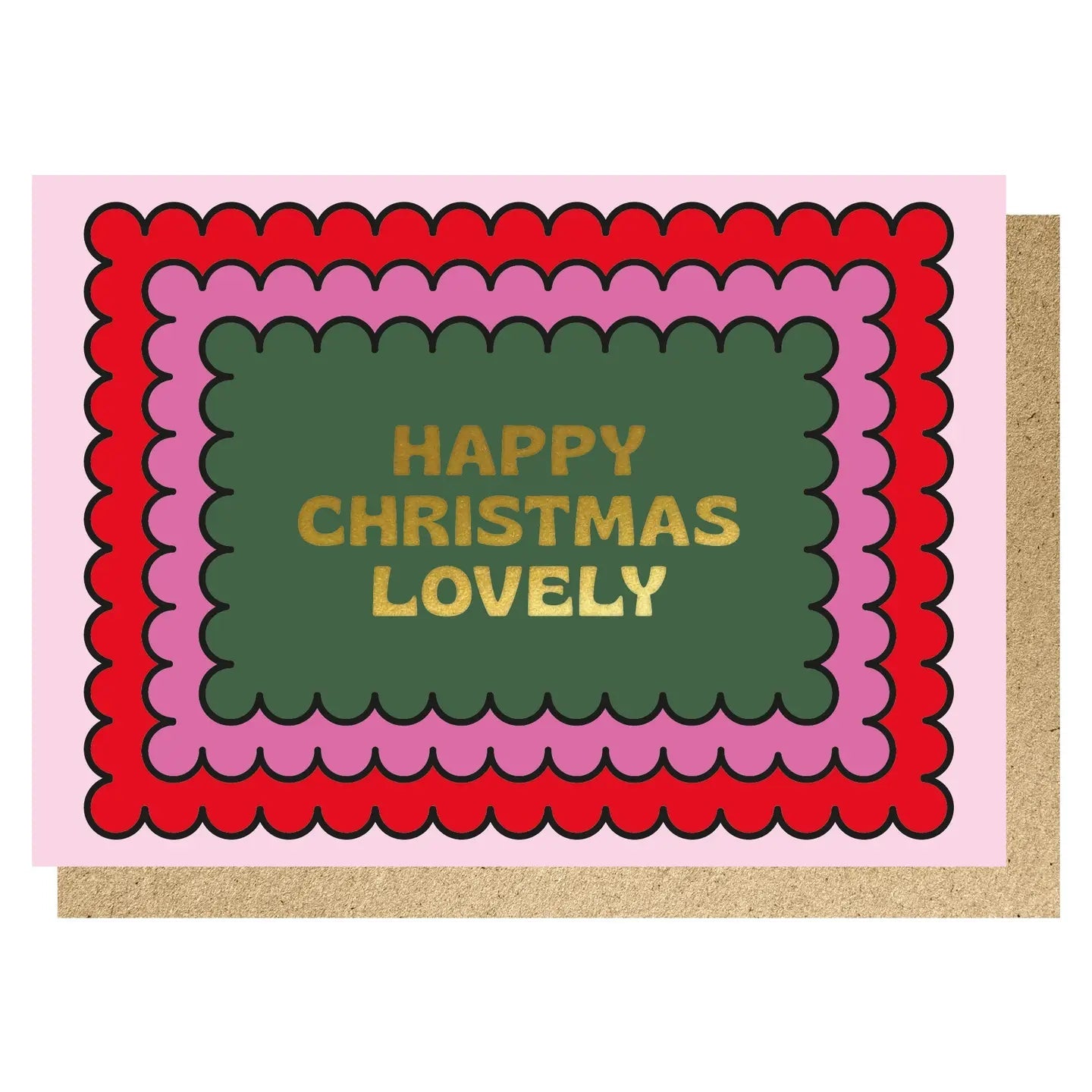HAPPY CHRISTMAS LOVELY | CARD BY LUCKY INK - OTHERLETTERS